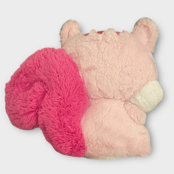 Amuse Fusappo Squirrel Plush Animal Plushie Fuzzy Tail Pink Fluffy New GS1116 - Picture 4 of 8